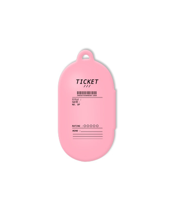[버즈케이스]티켓(고리형)-핑크