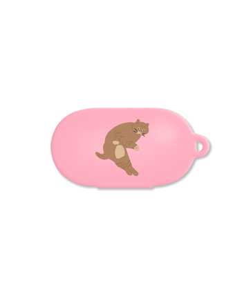 [버즈케이스]볼링 고양이(고리형)-핑크