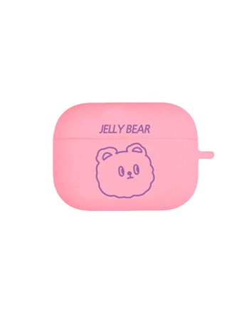 [에어팟 프로 에어팟3]바이올렛 네온 곰(고리형)-핑크
