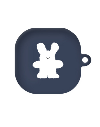 [버즈라이브]빼꼼 토끼(고리형)-네이비
