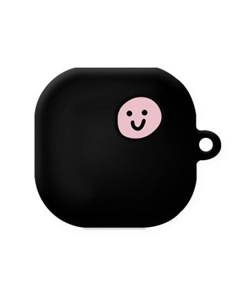[버즈라이브]핑크 표정(고리형)-블랙