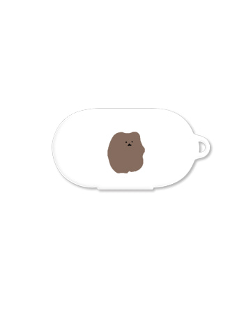 [버즈케이스]곰 세마리(고리형)-화이트