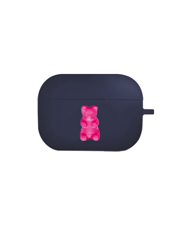 [에어팟 프로 에어팟3]핑크 곰돌이(고리형)-네이비