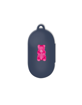 [버즈케이스]핑크 곰돌이(고리형)-네이비