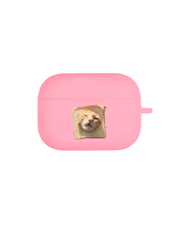 [에어팟 프로 에어팟3]식빵 냥이(고리형)-핑크