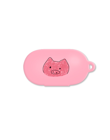 [버즈케이스]크레파스 돼지(고리형)-핑크